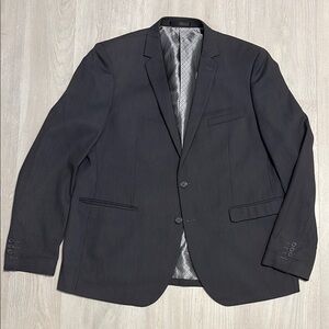 🔥BUNDLESALE 48R Alberto Cardinali Gray Slim Fit Sport Coat with Pinstripes